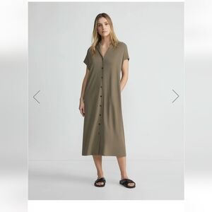 NWT Layfayette 148 Matte Jersey Short Sleeve Tunic Dress XXL